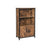 Cabinet - Wood - Rustic Brown and Black - Multifunctional with Open and Closed Compartments