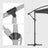 Cantilever Garden Parasol - Fabric - Red - Solar-Powered LED Lights