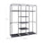 Clothes Wardrobe - Canvas - Beige - Storage with Hanging Rail and Shelves 175 x 150 x 45 cm