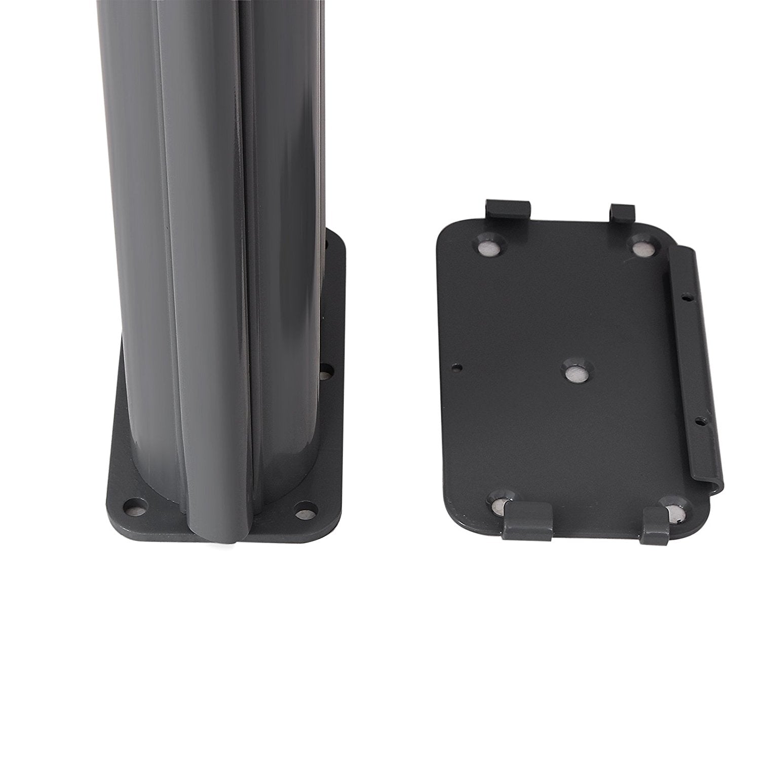 Metal Base - Steel - Silver - for Bilateral Awning Cassette