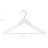 Children's Wooden Clothes Hangers - Wood - White - 360° Rotating Hook with Notches