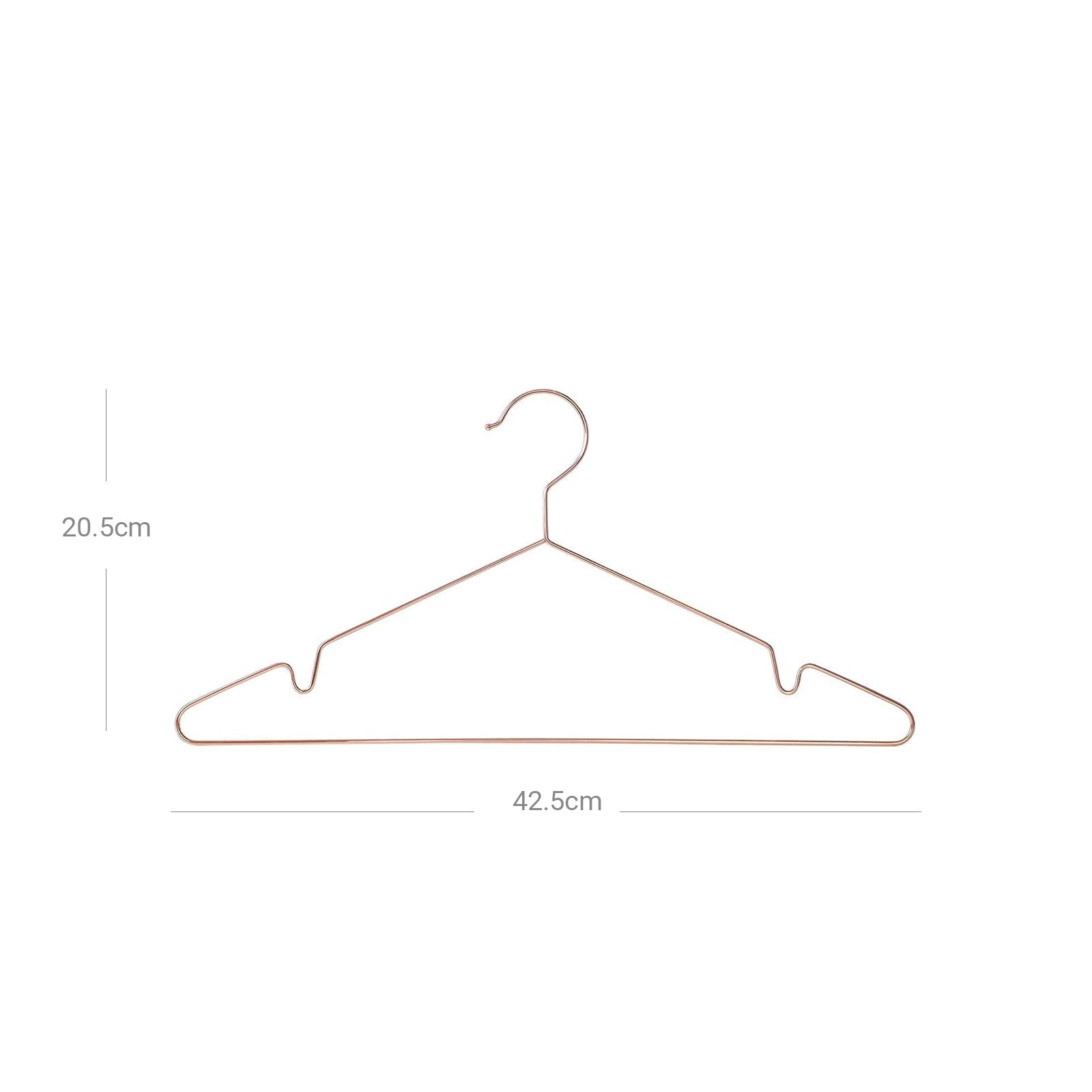 Clothes Hangers - Metal - Rose Gold - Chromium Plated