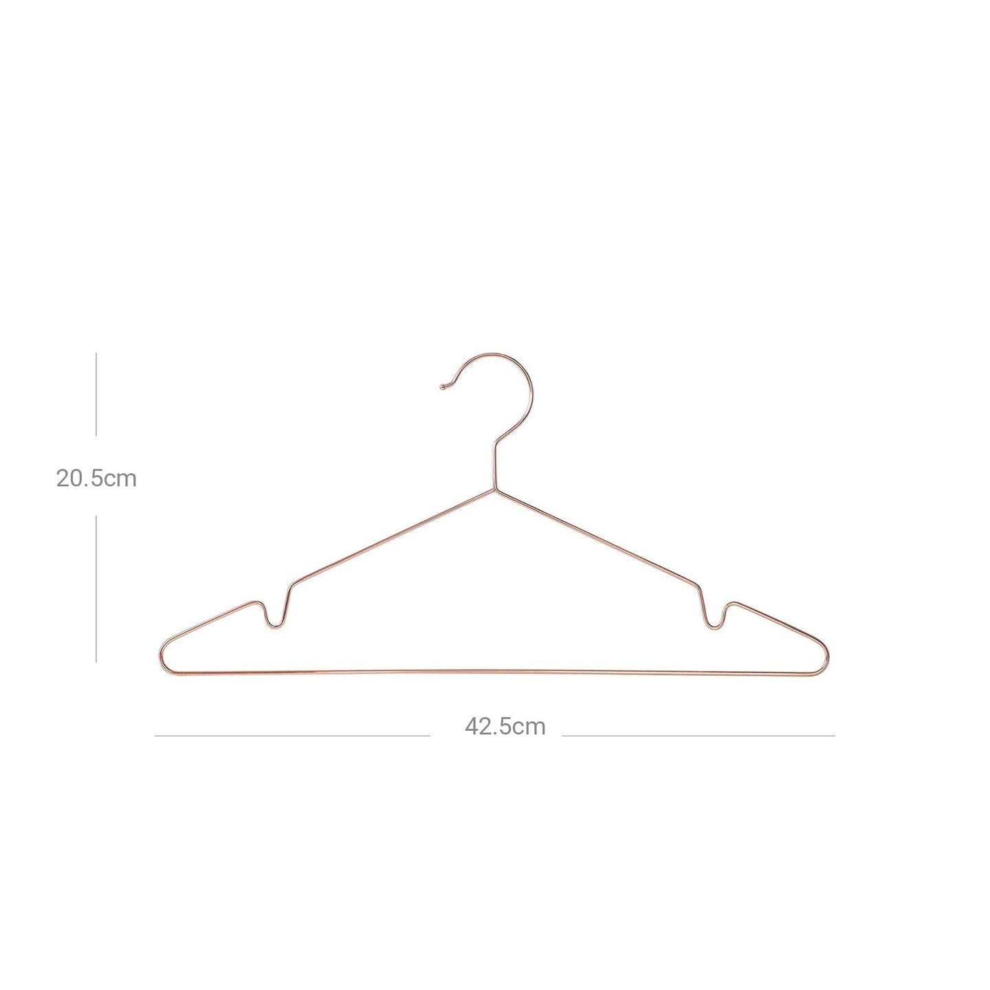 Clothes Hangers - Metal - Rose Gold - Chromium Plated