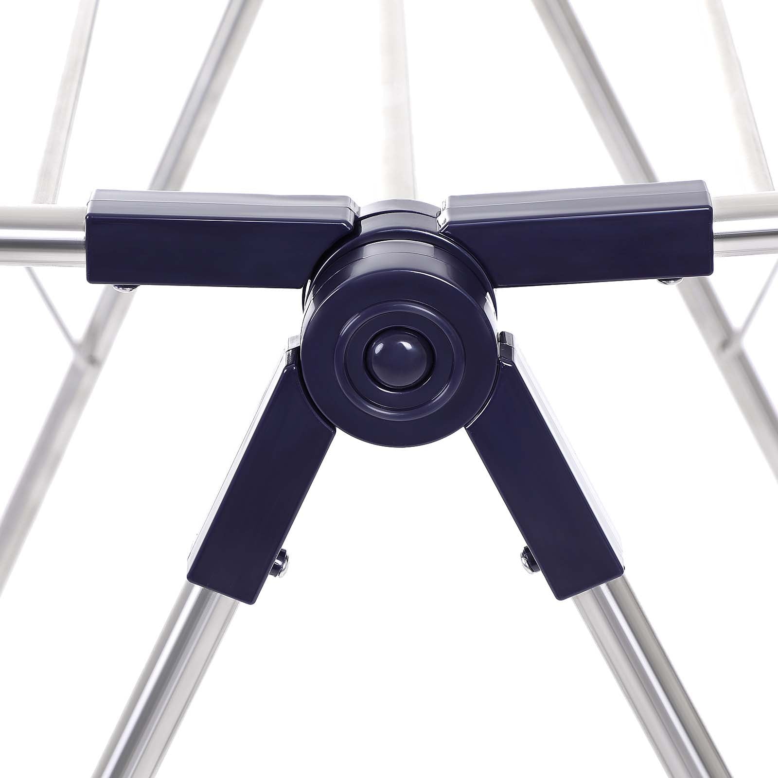 Clothes Drying Rack - Stainless Steel - Blue - Height-Adjustable Wings