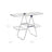 Clothes Drying Rack - Stainless Steel - Blue - Height-Adjustable Wings
