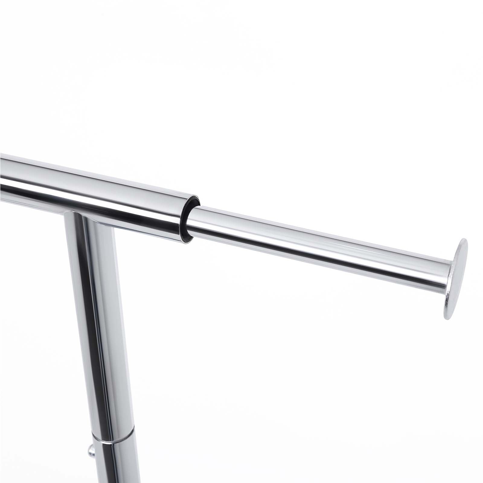 Heavy Duty Clothes Rail - Metal - Chrome