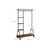 Clothing Rack - Mobile 5-Tier Design - Metal - Rustic Brown