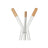 Coat Rack Stand - 9 Hooks - Beech Wood - Black with Natural Grain