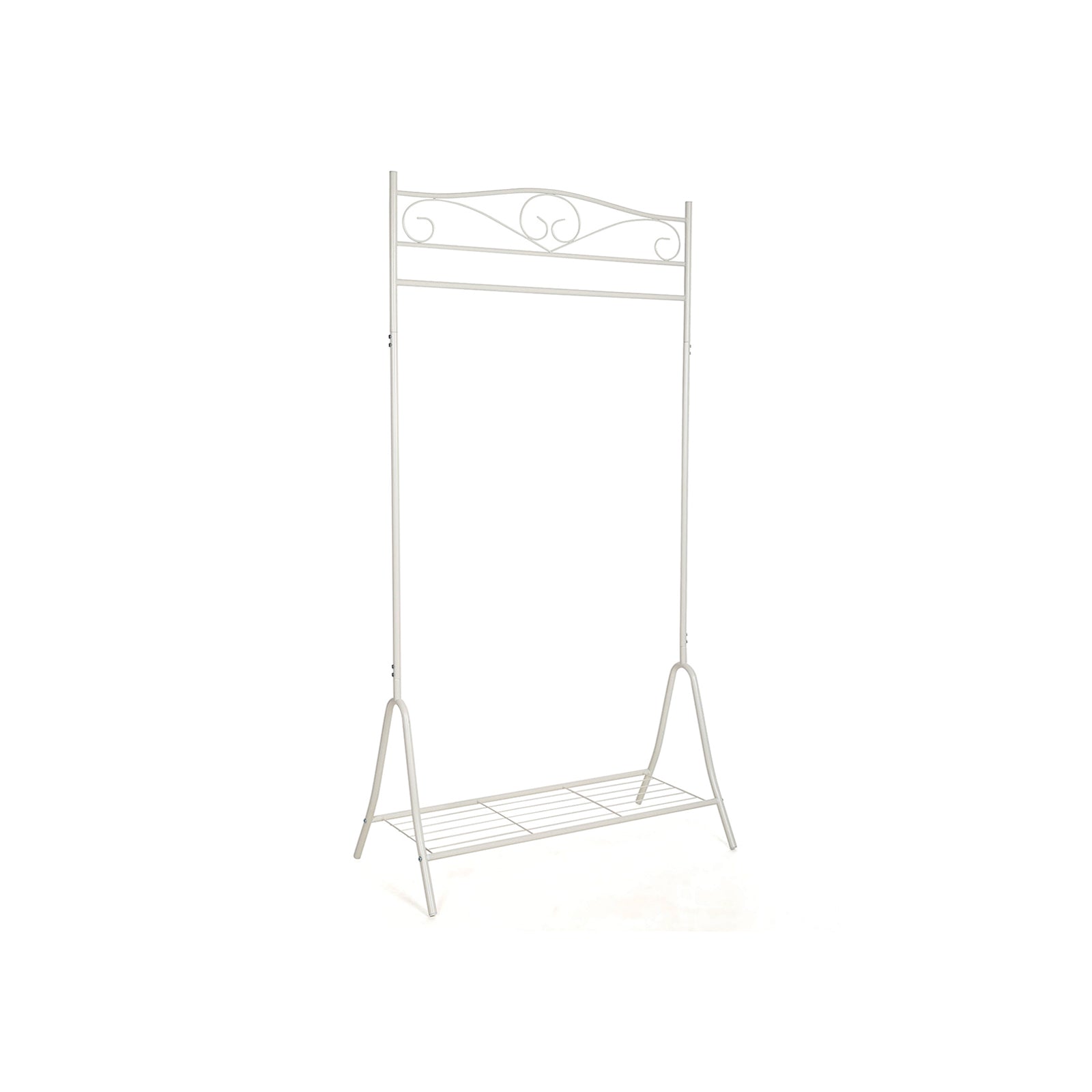 Coat Rack - Metal - Cream - Modular Design with Rail