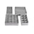 Collapsible Drawer Organiser - Fabric - Dark Grey - Set of 4 for Bras