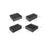 Collapsible Drawer Organiser - Fabric - Dark Grey - Set of 4 for Bras