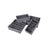 Collapsible Drawer Organisers - Fabric - Grey - Set of 4 Foldable Closet Dividers for Bras