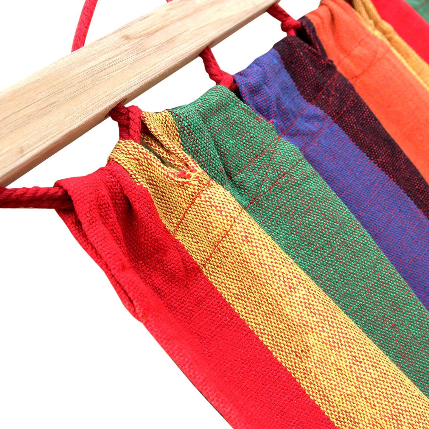 Portable Hammock - 70% Cotton - Multicolor - Includes Two Pillows