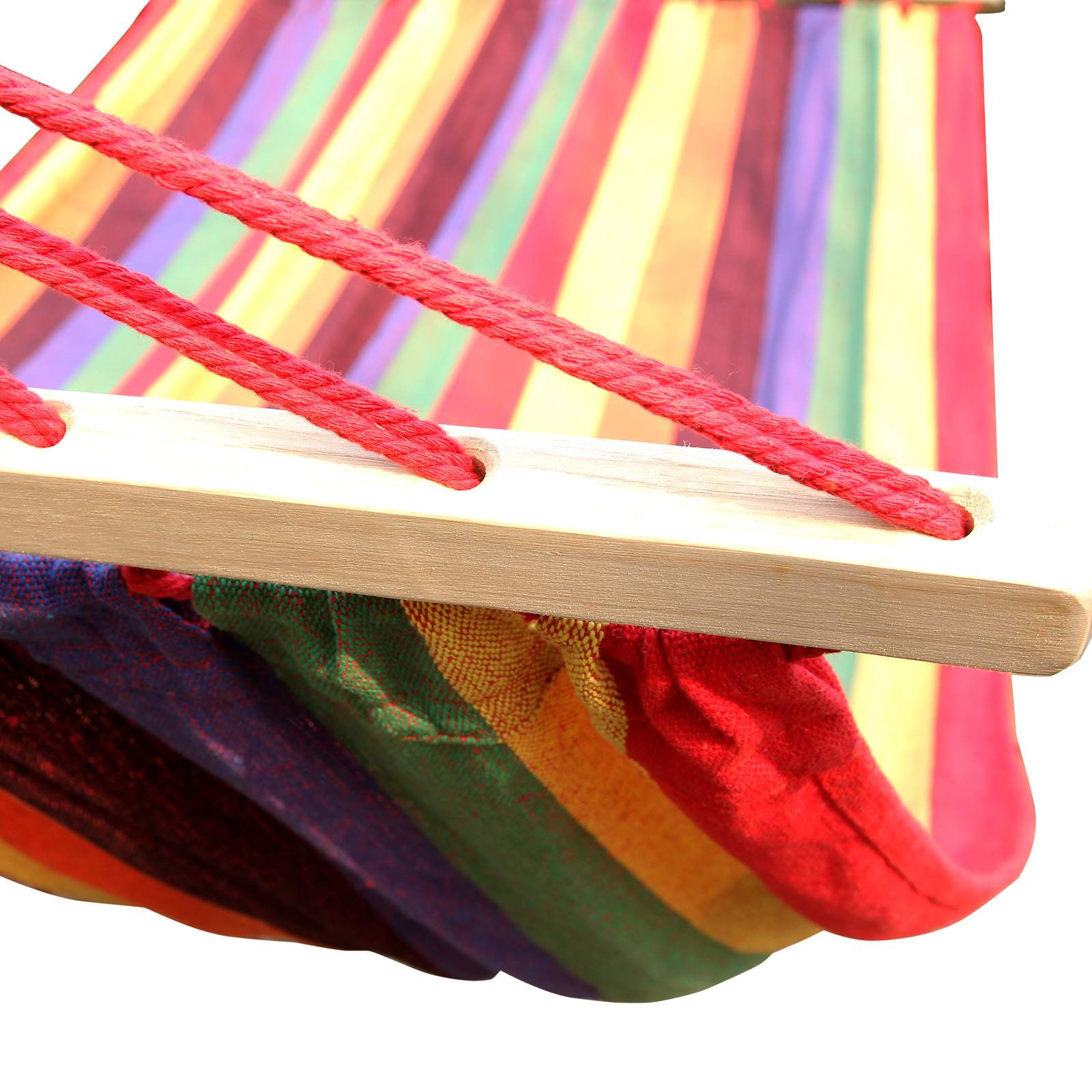 Portable Hammock - 70% Cotton - Multicolor - Includes Two Pillows