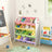 Toy Storage Unit - 12 Removable Bins - PP Plastic - Candy Color and White