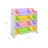 Toy Storage Unit - 12 Removable Bins - PP Plastic - Candy Color and White
