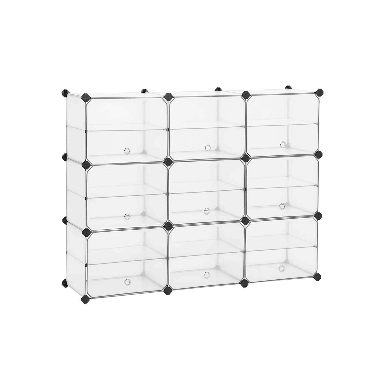 Cube Storage Unit - Plastic - White - Includes Dividers and Rubber Mallet