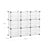 Cube Storage Unit - Plastic - White - Includes Dividers and Rubber Mallet