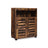 Storage Cupboard - Wood - Rustic Brown - Louvered Doors and Adjustable Shelf