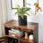 Storage Cupboard - Wood - Rustic Brown - Louvered Doors and Adjustable Shelf
