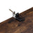 Storage Cupboard - Wood - Rustic Brown - Louvered Doors and Adjustable Shelf