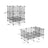 Customizable Pet Playpen - Metal - Black - Indoor Grid Design with Rubber Mallet