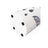 Cylindrical Umbrella Stand - Metal - White - With Hooks and Drip Tray