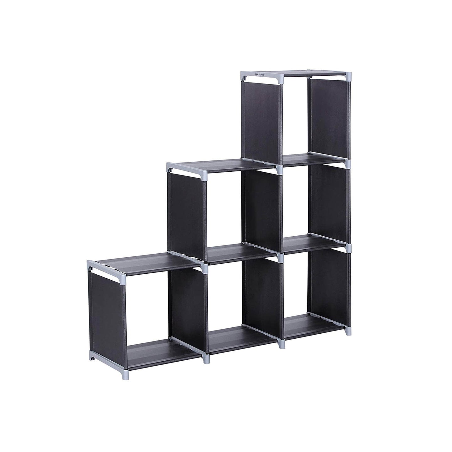 DIY Bookcase - Wood - Black - Multifunctional Storage and Room Divider