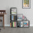 DIY Bookcase - Wood - Black - Multifunctional Storage and Room Divider