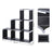DIY Bookcase - Wood - Black - Multifunctional Storage and Room Divider
