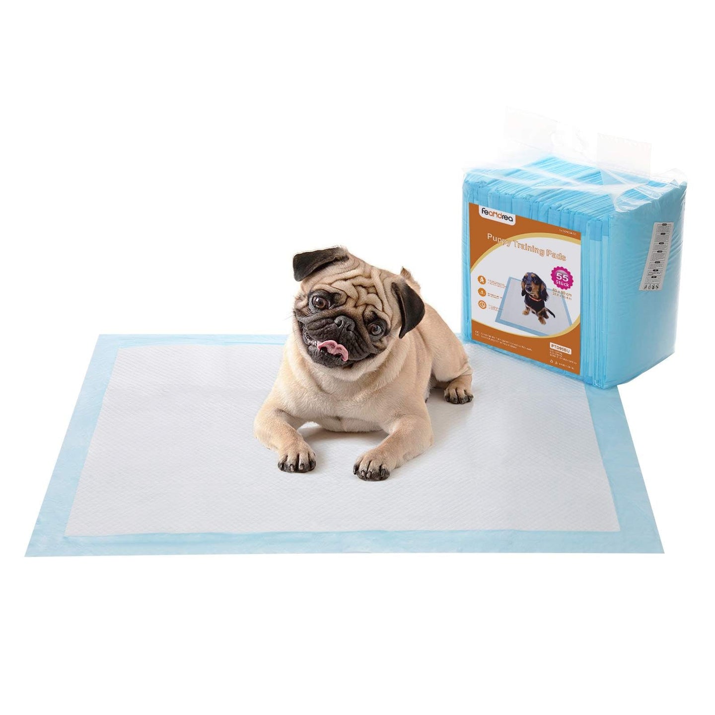 Disposable Pet Training Pads - 60 x 90 cm - Highly Absorbent 5-Layer Design