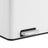 Double Compartment Trash Can - Plastic - White - Soft-Close Lids and Pedals