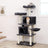 Cat Tree - Engineered Wood - Smoky Grey - Multi-Level with Scratching Posts