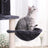 Cat Tree - Engineered Wood - Smoky Grey - Multi-Level with Scratching Posts
