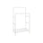Double Rails Clothes Rack - Metal - White - Max Load 55 kg with Storage Shelf