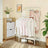 Double Rails Clothes Rack - Metal - White - Max Load 55 kg with Storage Shelf