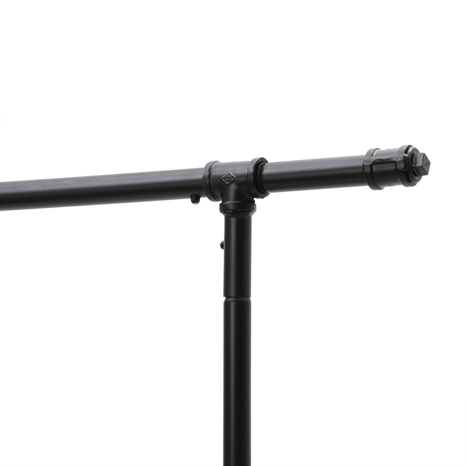 Double Rod Garment Rack - Metal - Black - 110 Kg Capacity