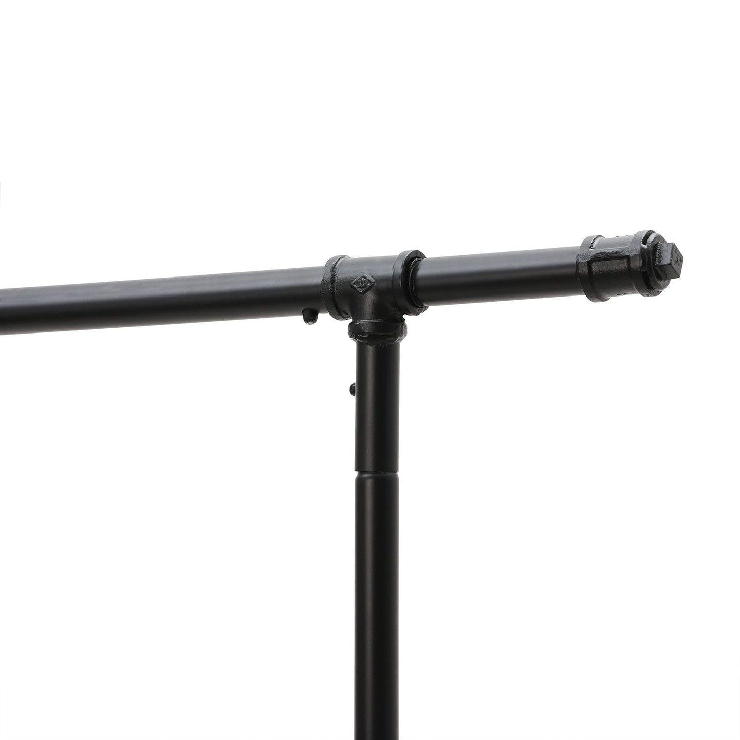Double Rod Garment Rack - Metal - Black - 110 Kg Capacity