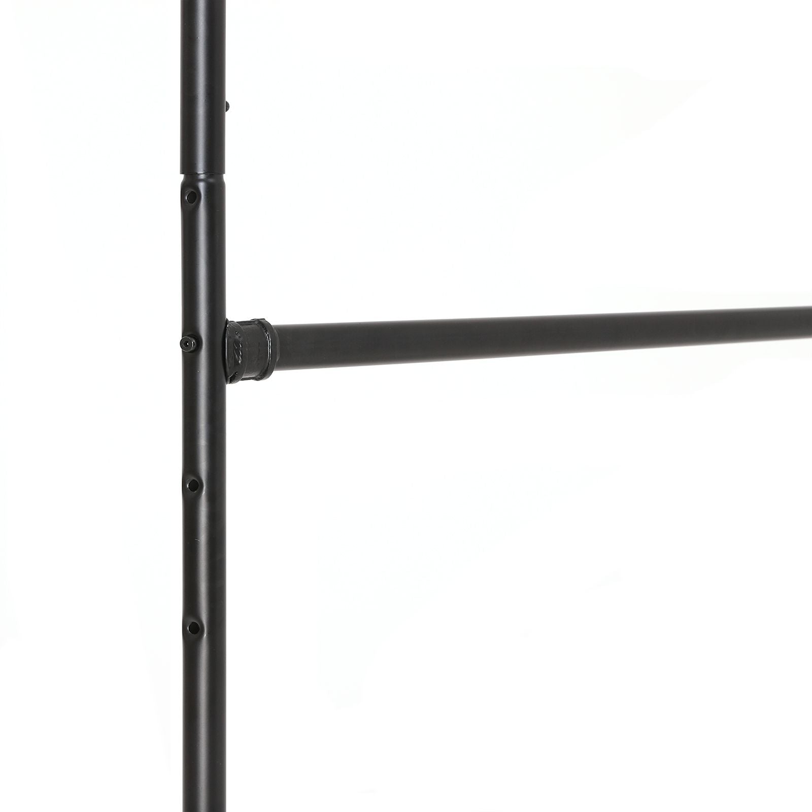 Double Rod Garment Rack - Metal - Black - 110 Kg Capacity