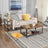 Side Table - Metal - Rustic Brown - Double Mesh Shelves
