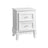 Bedside Table - Spacious with 2 Drawers - White - Wooden