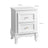 Bedside Table - Spacious with 2 Drawers - White - Wooden
