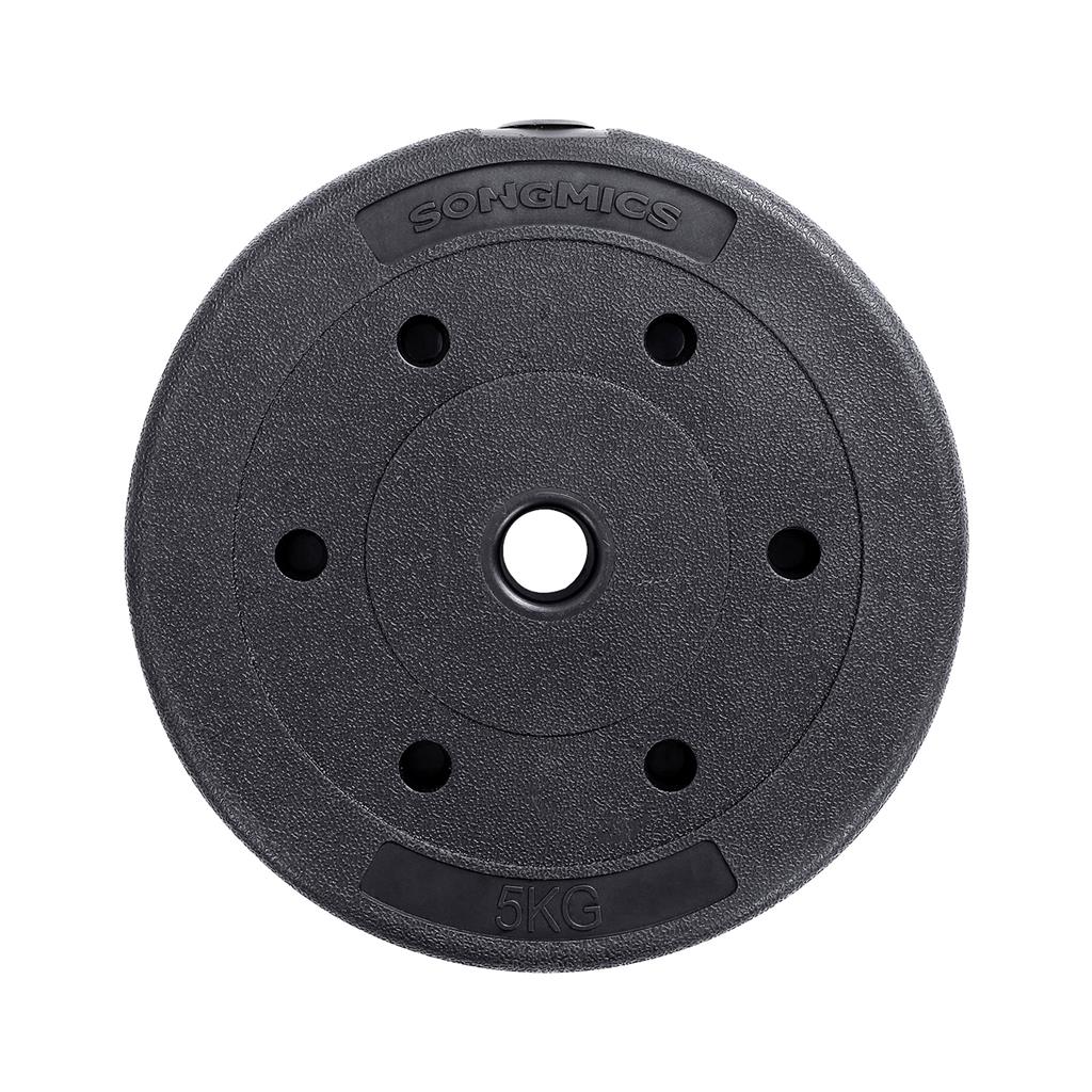 Dumbbell Set - Metal - Black - Total 40 kg for Home and Gym Fitness