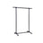 Extendable Garment Rack - Metal - Matte Black and Blue - Rolling Design with Thickened Hanging Rail