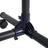 Extendable Garment Rack - Metal - Matte Black and Blue - Rolling Design with Thickened Hanging Rail