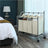 Laundry Cart - Fabric - Black - 4 Removable Bags
