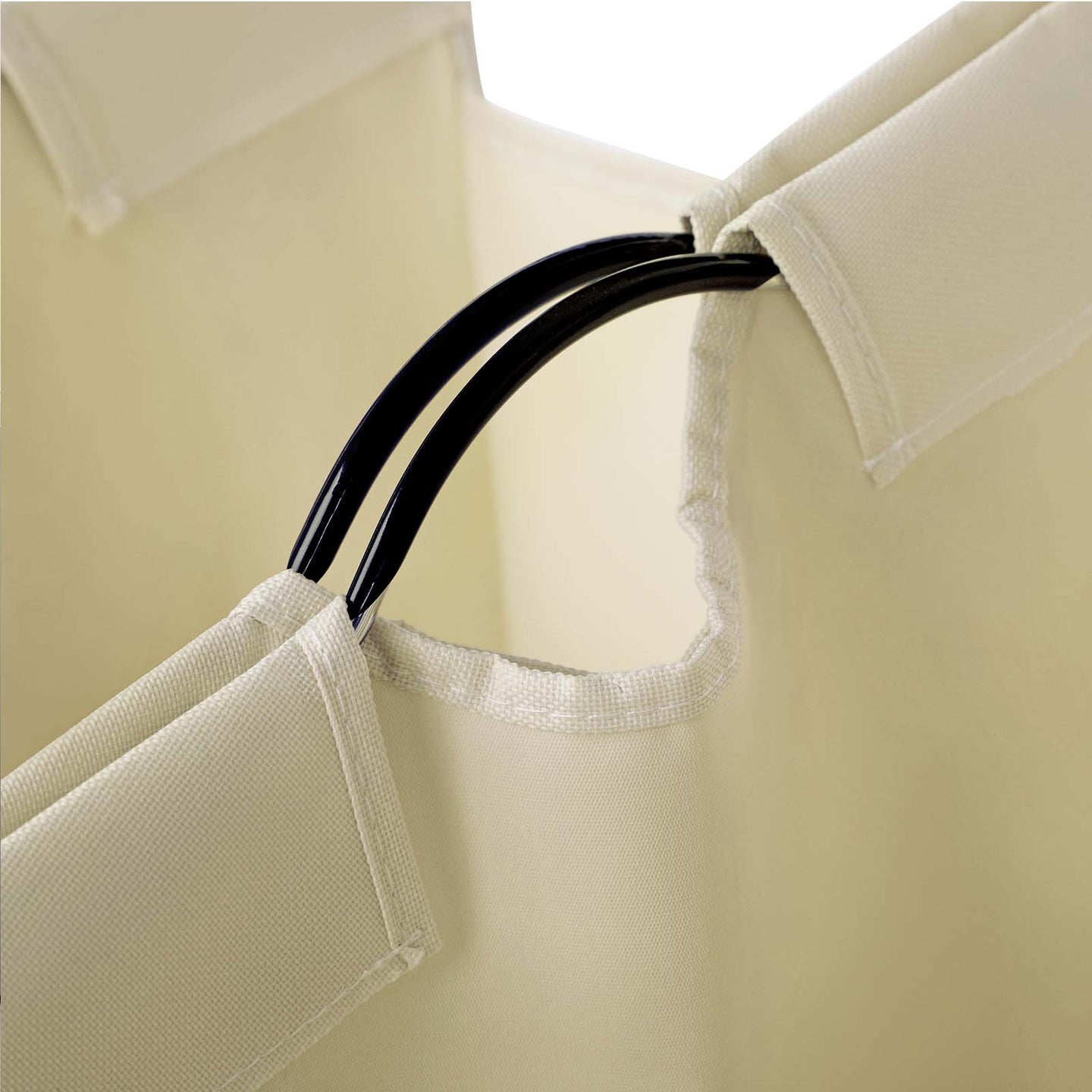 Laundry Cart - Fabric - Black - 4 Removable Bags