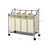 Laundry Cart - Fabric - Black - 4 Removable Bags