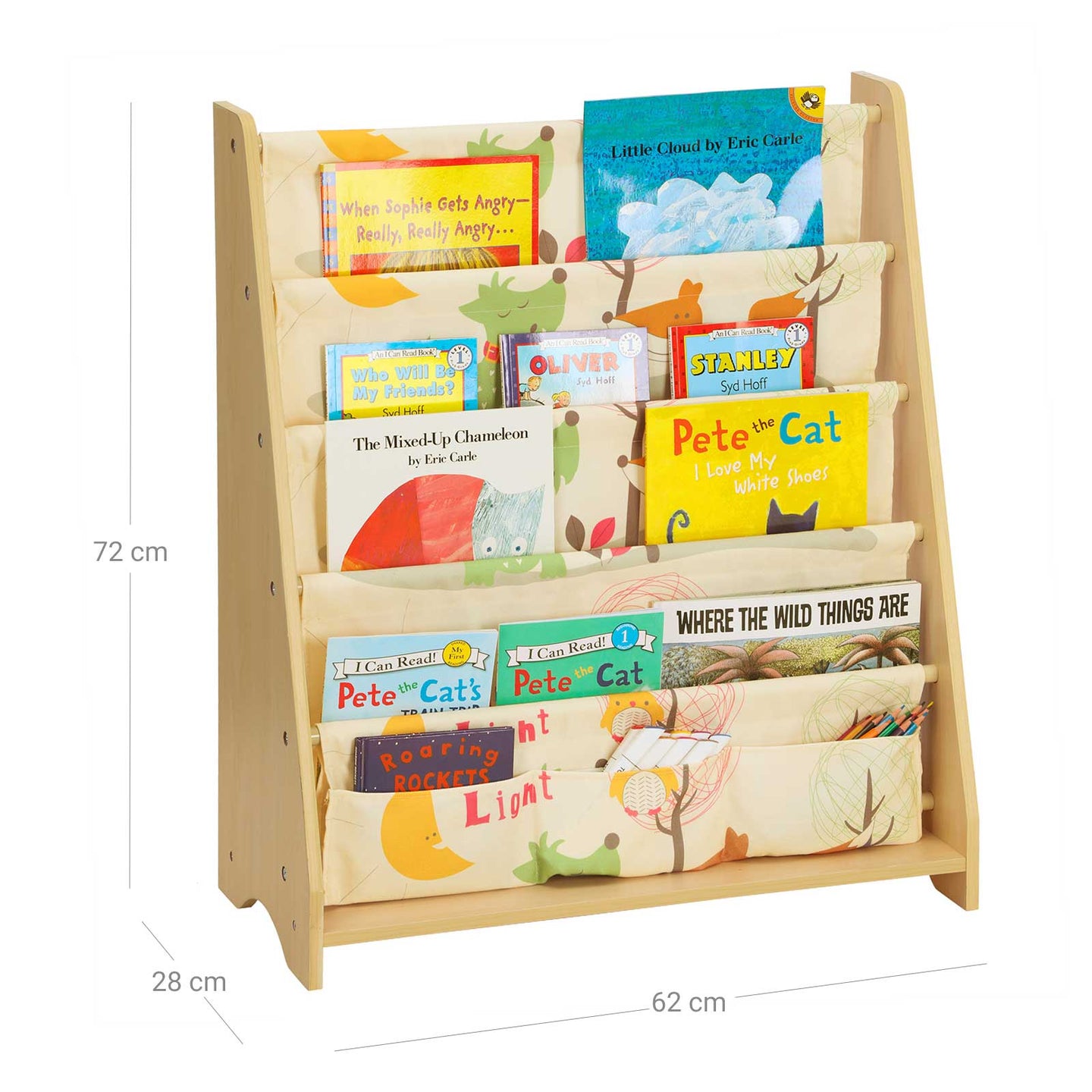 Children's Bookcase - Fabric - Multi-Color