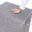Double Laundry Hamper - Linenette Fabric - Grey - Divided Design with Magnetic Lid and Removable Liner